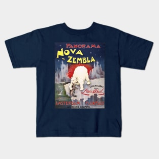 Poster for a mural of the Nova Zembla islands Kids T-Shirt